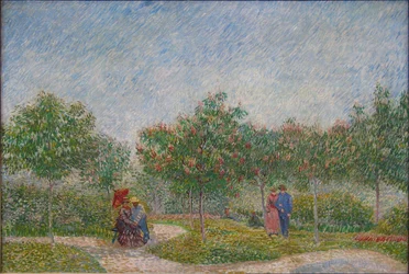 Couples amoureux dans le parc Voyer d